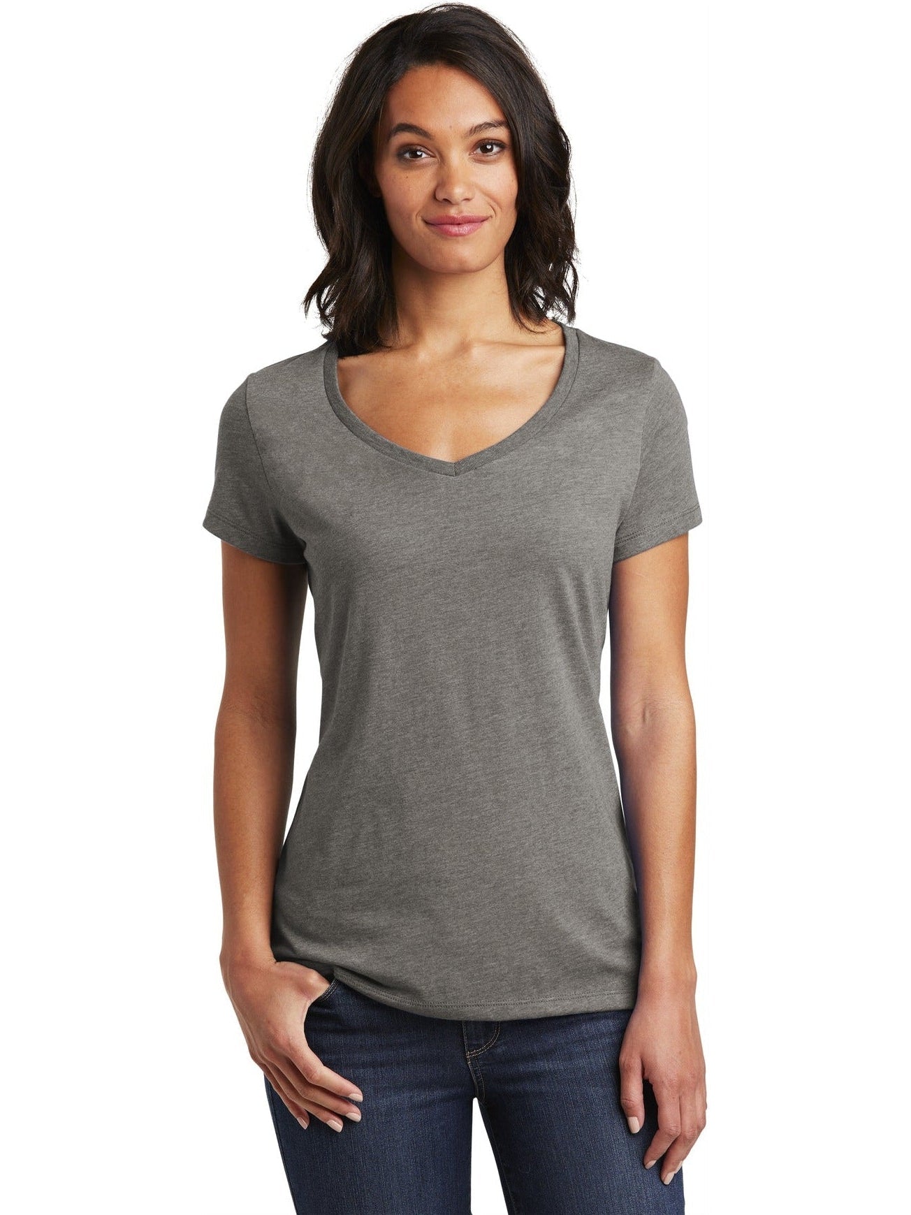 no-logo District Ladies Very Important Tee V-Neck-Regular-District-Thread Logic