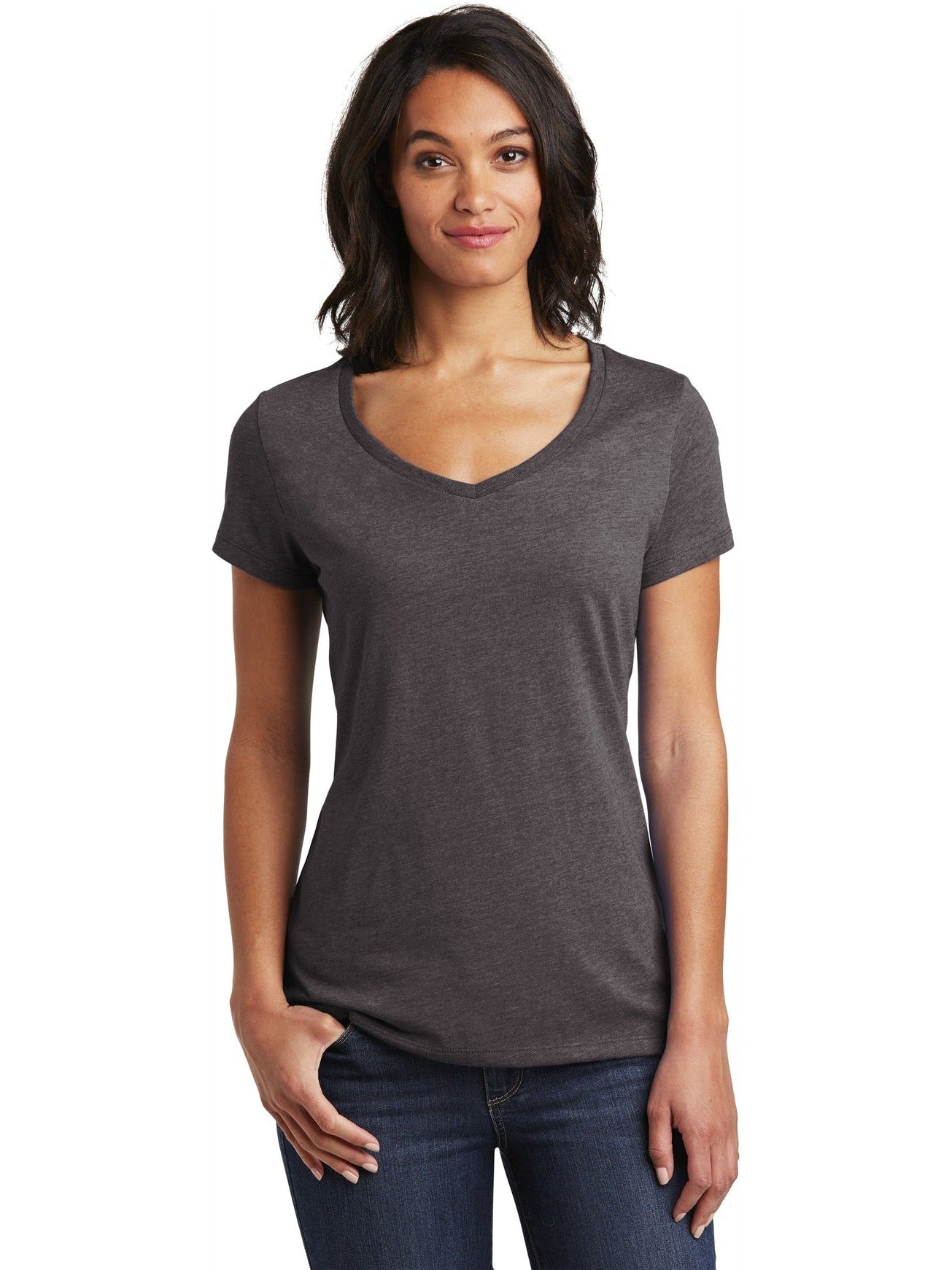 no-logo District Ladies Very Important Tee V-Neck-Regular-District-Thread Logic