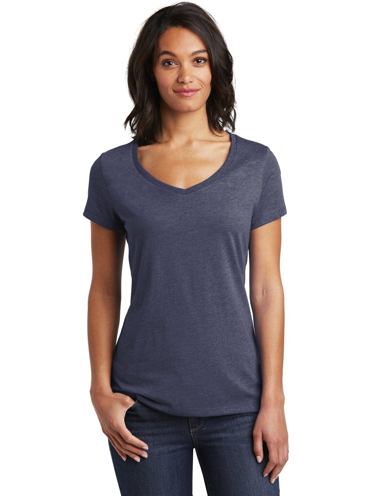 no-logo District Ladies Very Important Tee V-Neck-Regular-District-Thread Logic