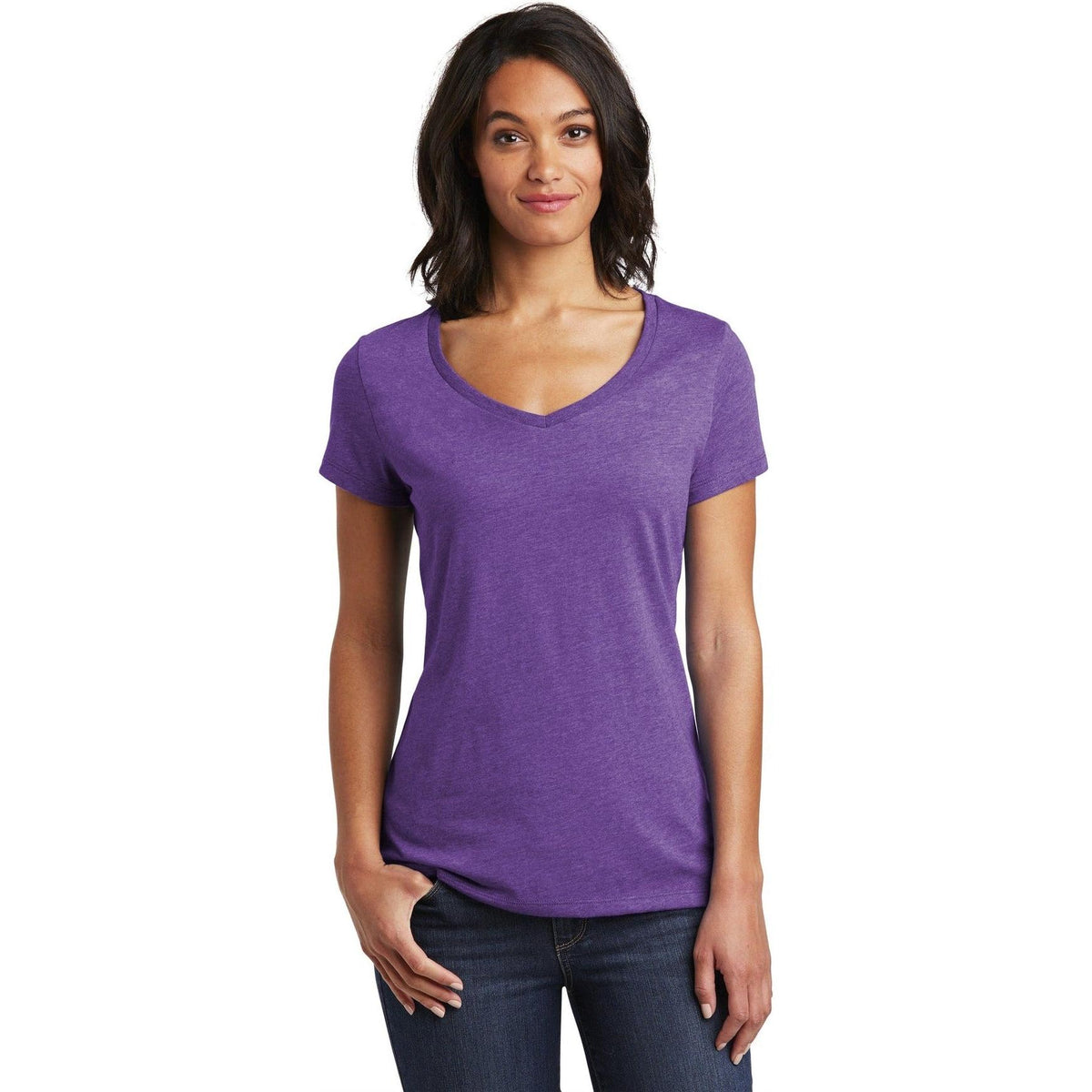 no-logo District Ladies Very Important Tee V-Neck-Regular-District-Thread Logic