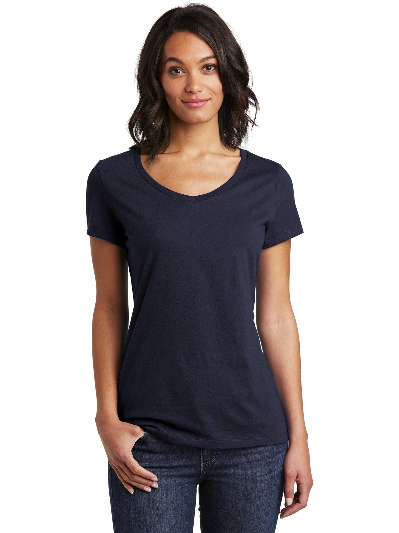 no-logo District Ladies Very Important Tee V-Neck-Regular-District-Thread Logic