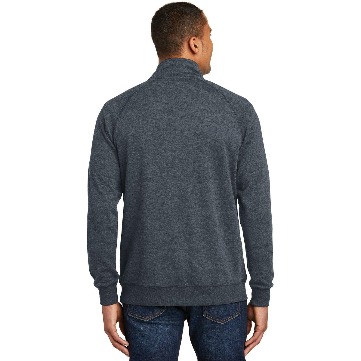 no-logo District Lightweight Fleece 1/4-Zip-Quarter Zips-District-Thread Logic