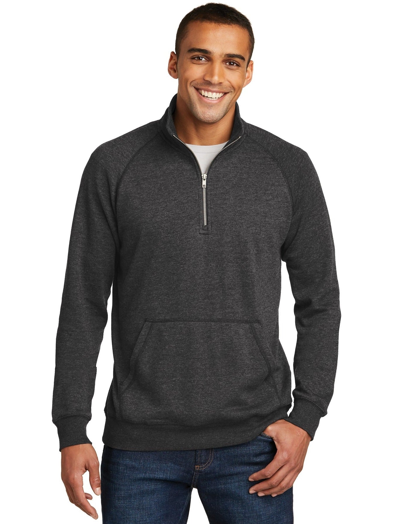no-logo District Lightweight Fleece 1/4-Zip-Regular-District-Thread Logic