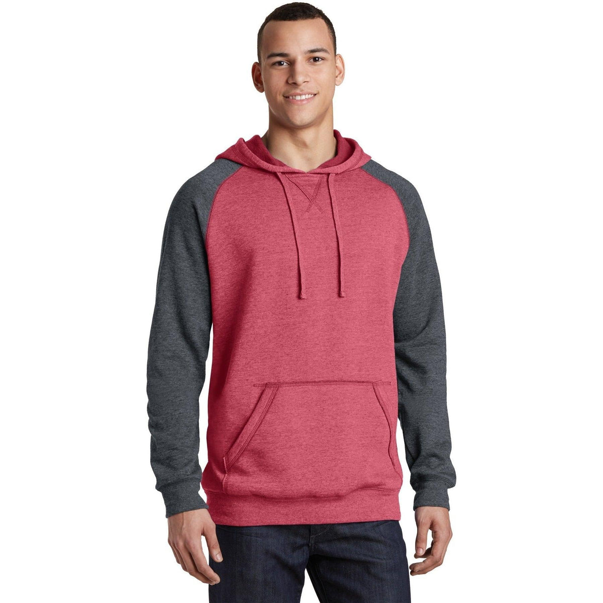 no-logo District Lightweight Fleece Raglan Hoodie-Hoodies-District-Thread Logic