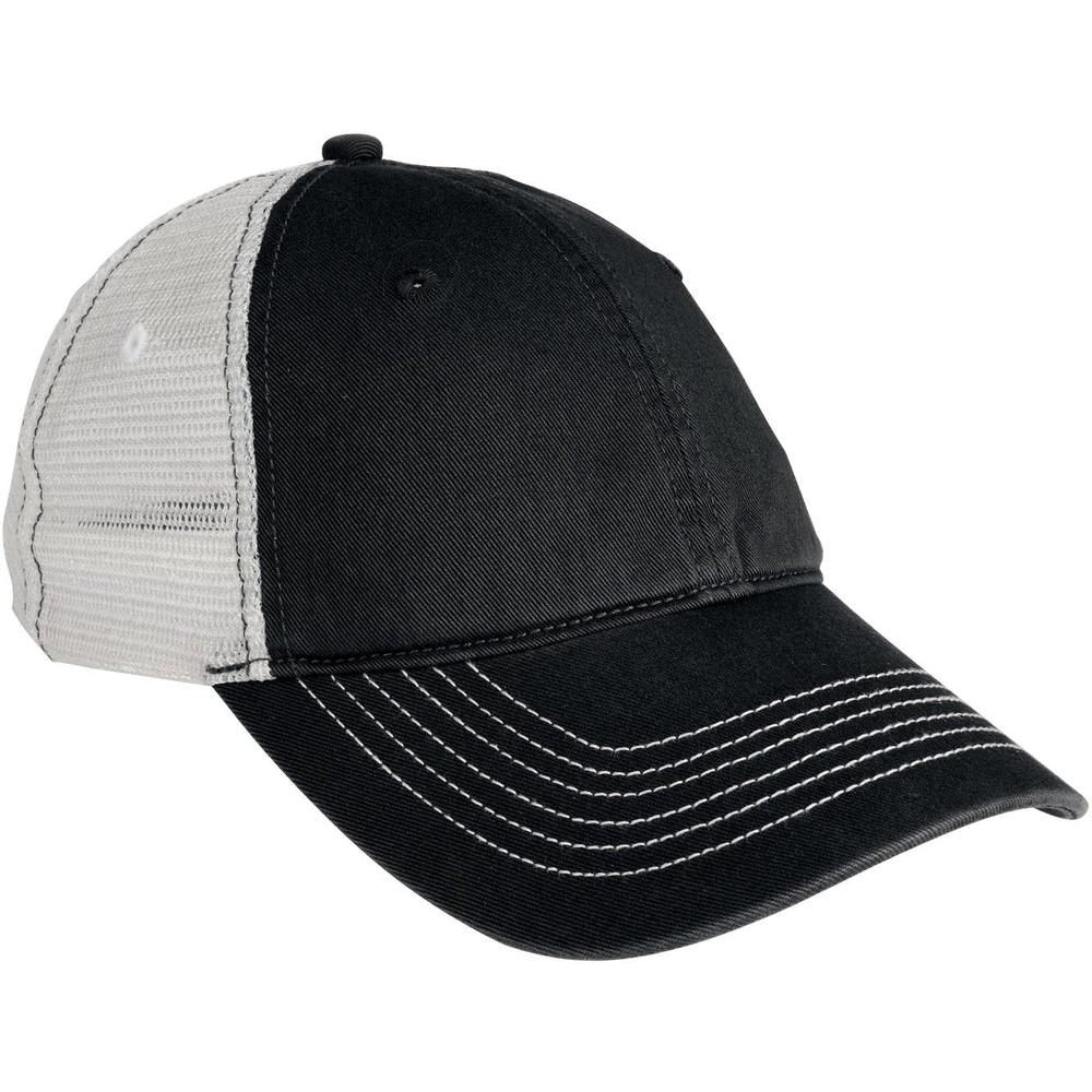 no-logo District Mesh Back Cap-Regular-District-Black/White-OSFA-Thread Logic