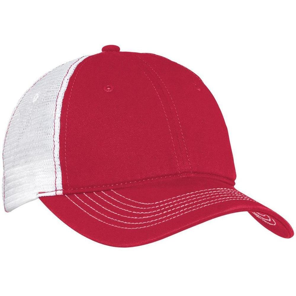no-logo District Mesh Back Cap-Regular-District-Red/White-OSFA-Thread Logic