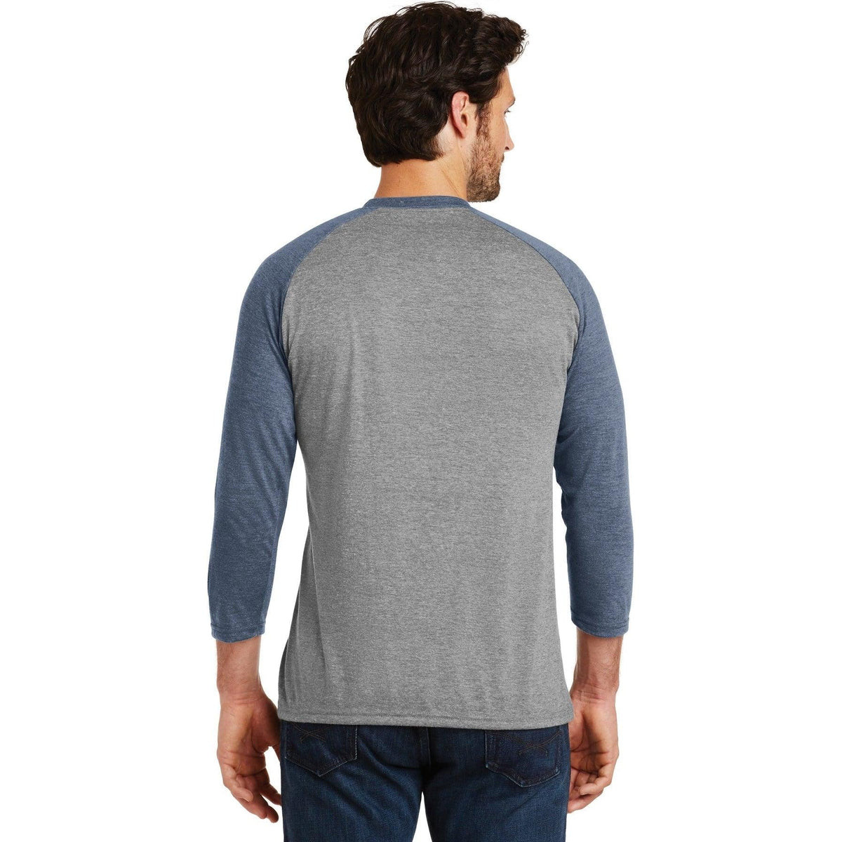 no-logo District Perfect Tri 3/4-Sleeve Raglan-Regular-District-Thread Logic