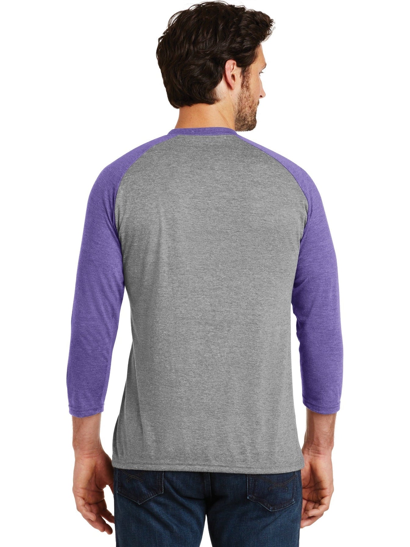 no-logo District Perfect Tri 3/4-Sleeve Raglan-Regular-District-Thread Logic
