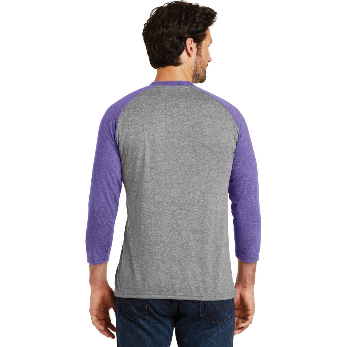 no-logo District Perfect Tri 3/4-Sleeve Raglan-Regular-District-Thread Logic