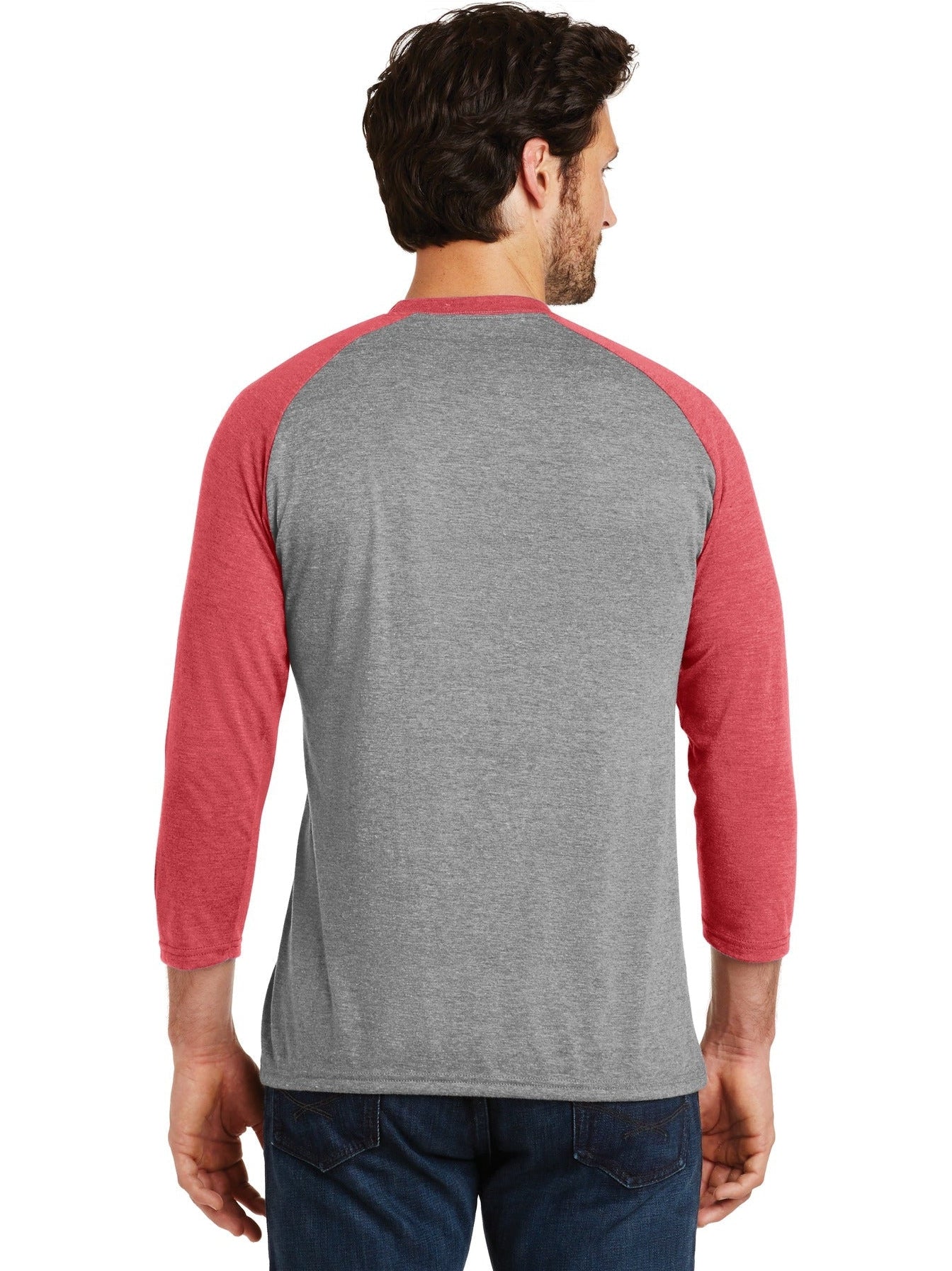 no-logo District Perfect Tri 3/4-Sleeve Raglan-Regular-District-Thread Logic