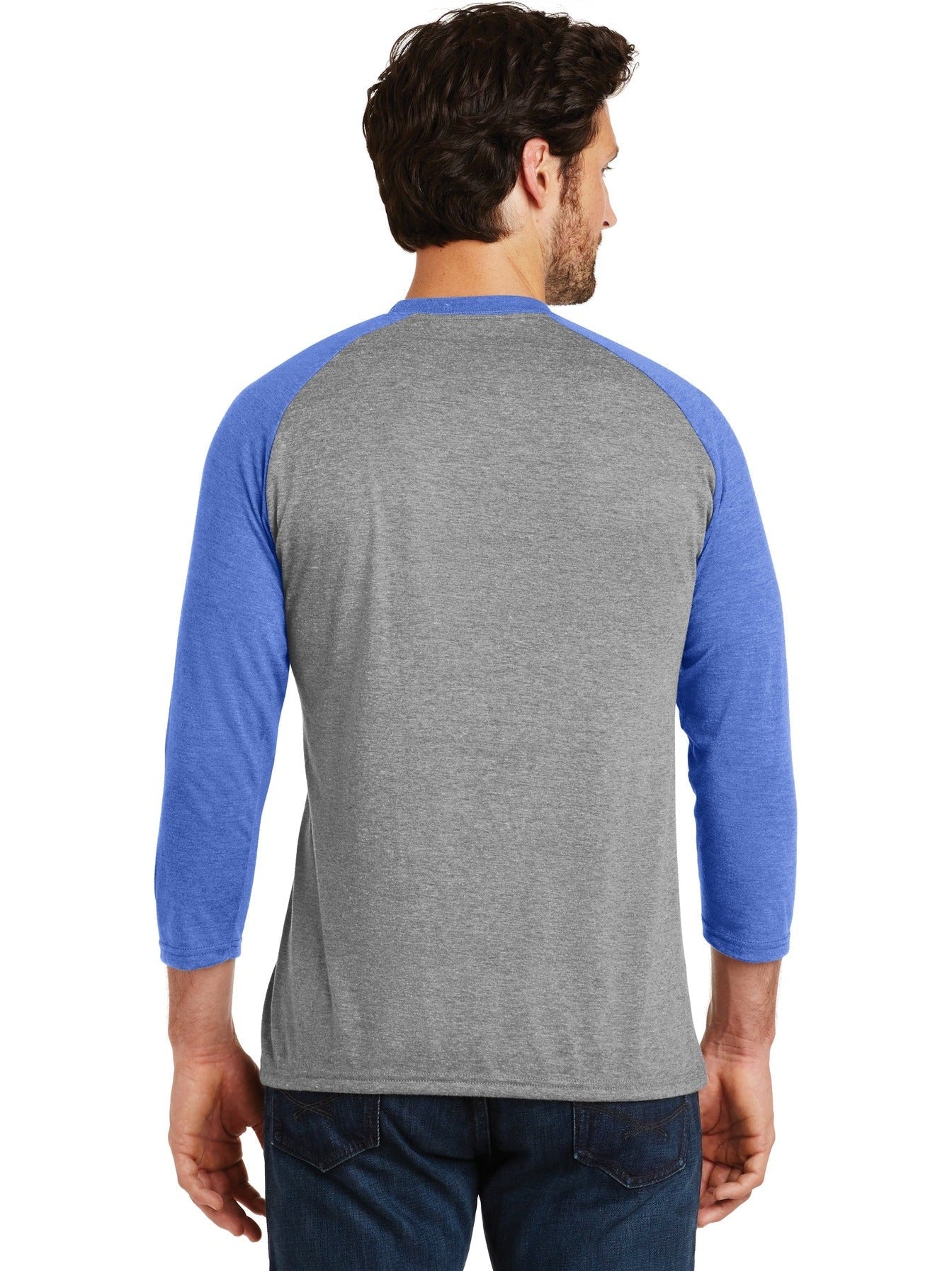no-logo District Perfect Tri 3/4-Sleeve Raglan-Regular-District-Thread Logic
