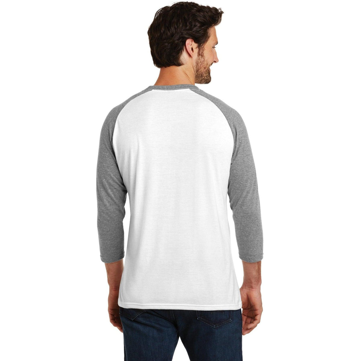 no-logo District Perfect Tri 3/4-Sleeve Raglan-Regular-District-Thread Logic
