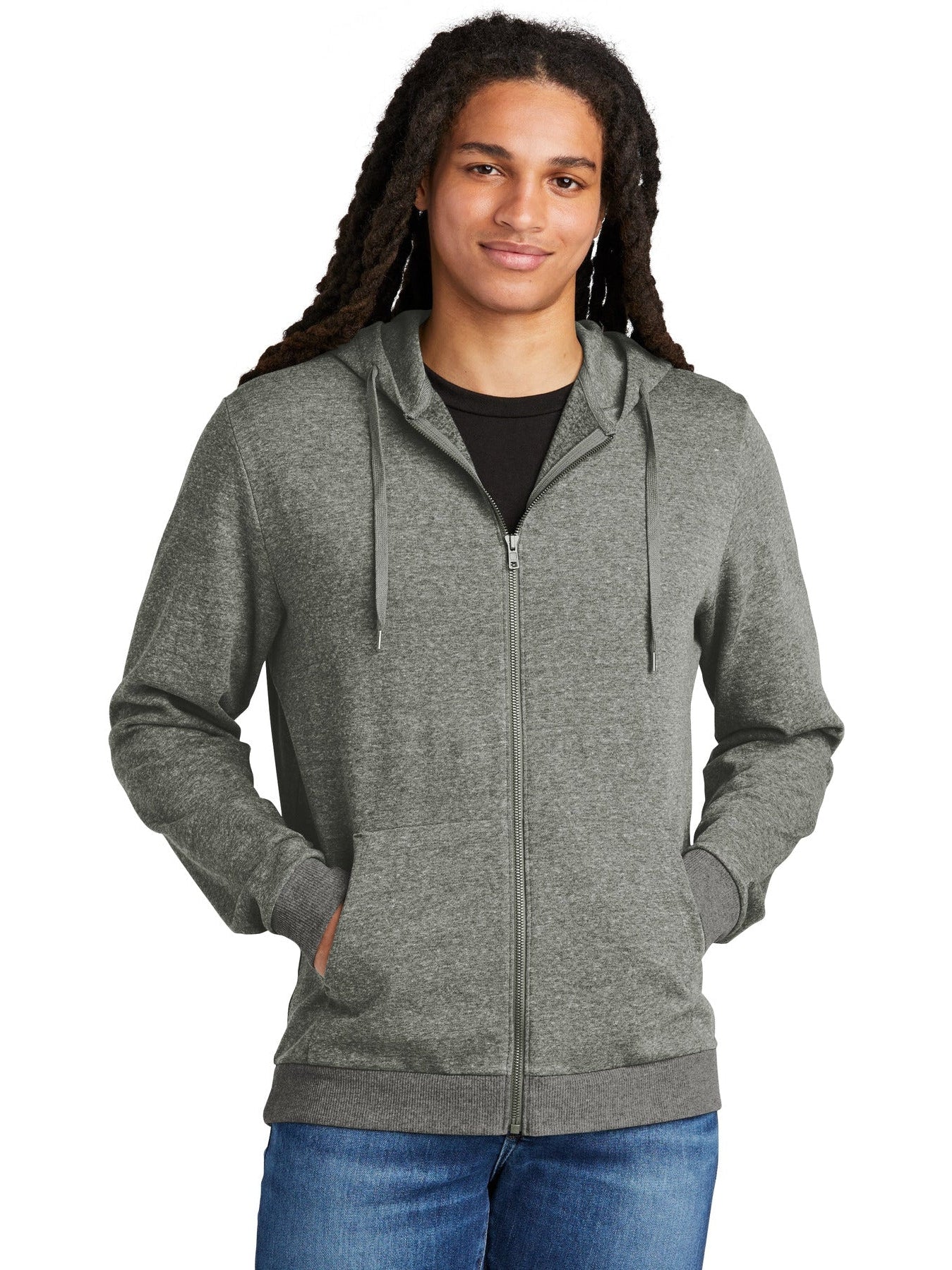 no-logo District Perfect Tri Fleece Full-Zip Hoodie-Regular-District-Thread Logic