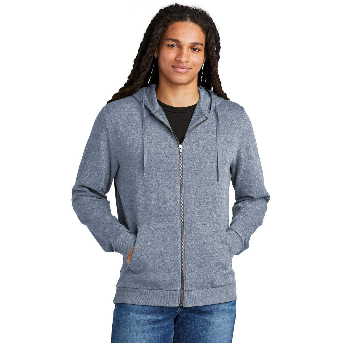 no-logo District Perfect Tri Fleece Full-Zip Hoodie-Regular-District-Thread Logic