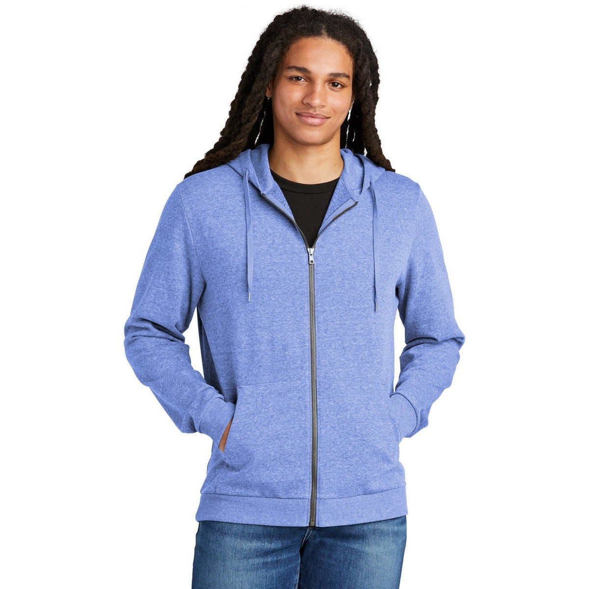 no-logo District Perfect Tri Fleece Full-Zip Hoodie-Regular-District-Thread Logic