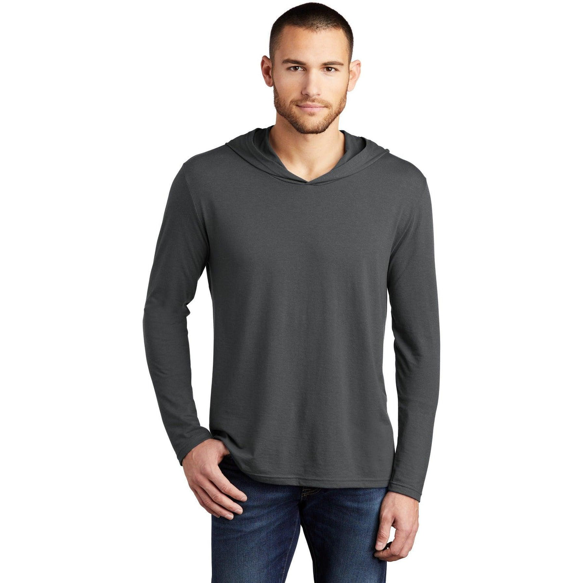 no-logo District Perfect Tri Long Sleeve Hoodie-Regular-District-Thread Logic