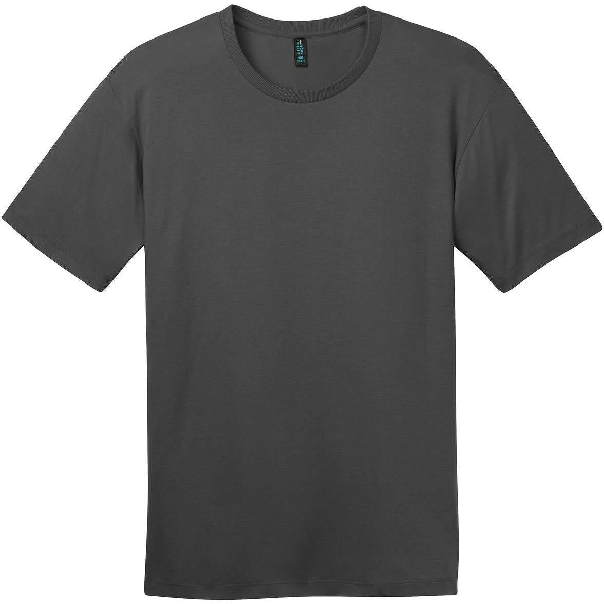 no-logo District Perfect Weight Crew Tee-Polos-District-Charcoal-S-Thread Logic