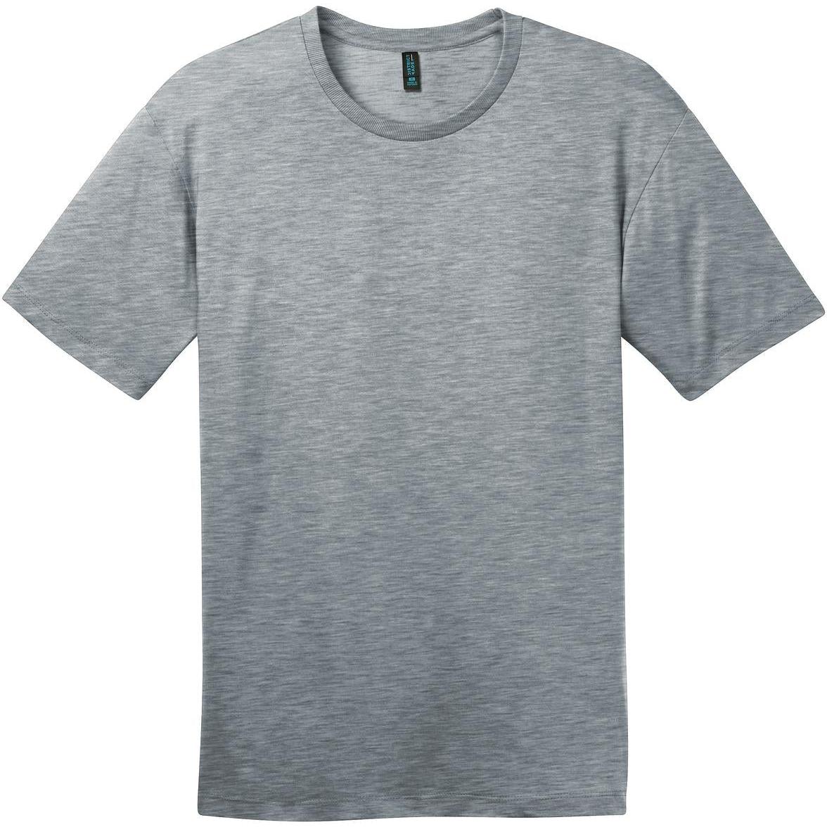 no-logo District Perfect Weight Crew Tee-Polos-District-Heathered Steel-S-Thread Logic