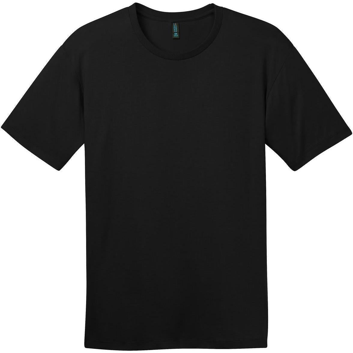 no-logo District Perfect Weight Crew Tee-Polos-District-Jet Black-S-Thread Logic