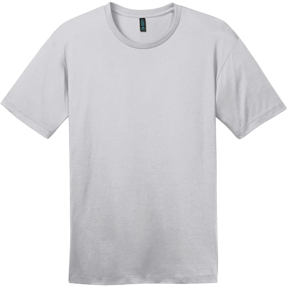 no-logo District Perfect Weight Crew Tee-Polos-District-Silver-S-Thread Logic
