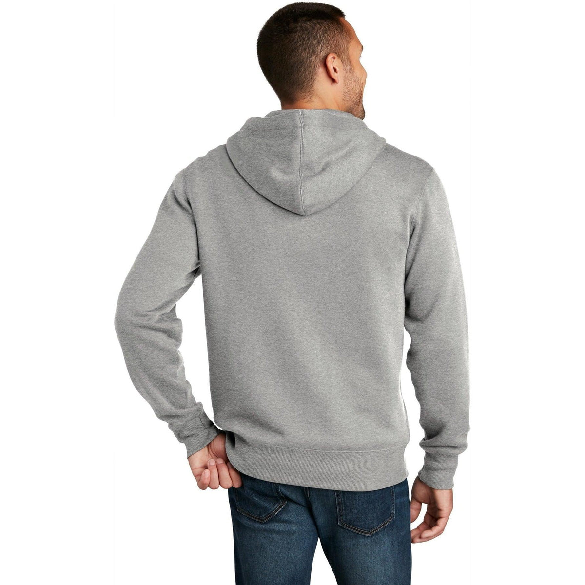no-logo District Perfect Weight Fleece Full-Zip Hoodie-Regular-District-Thread Logic
