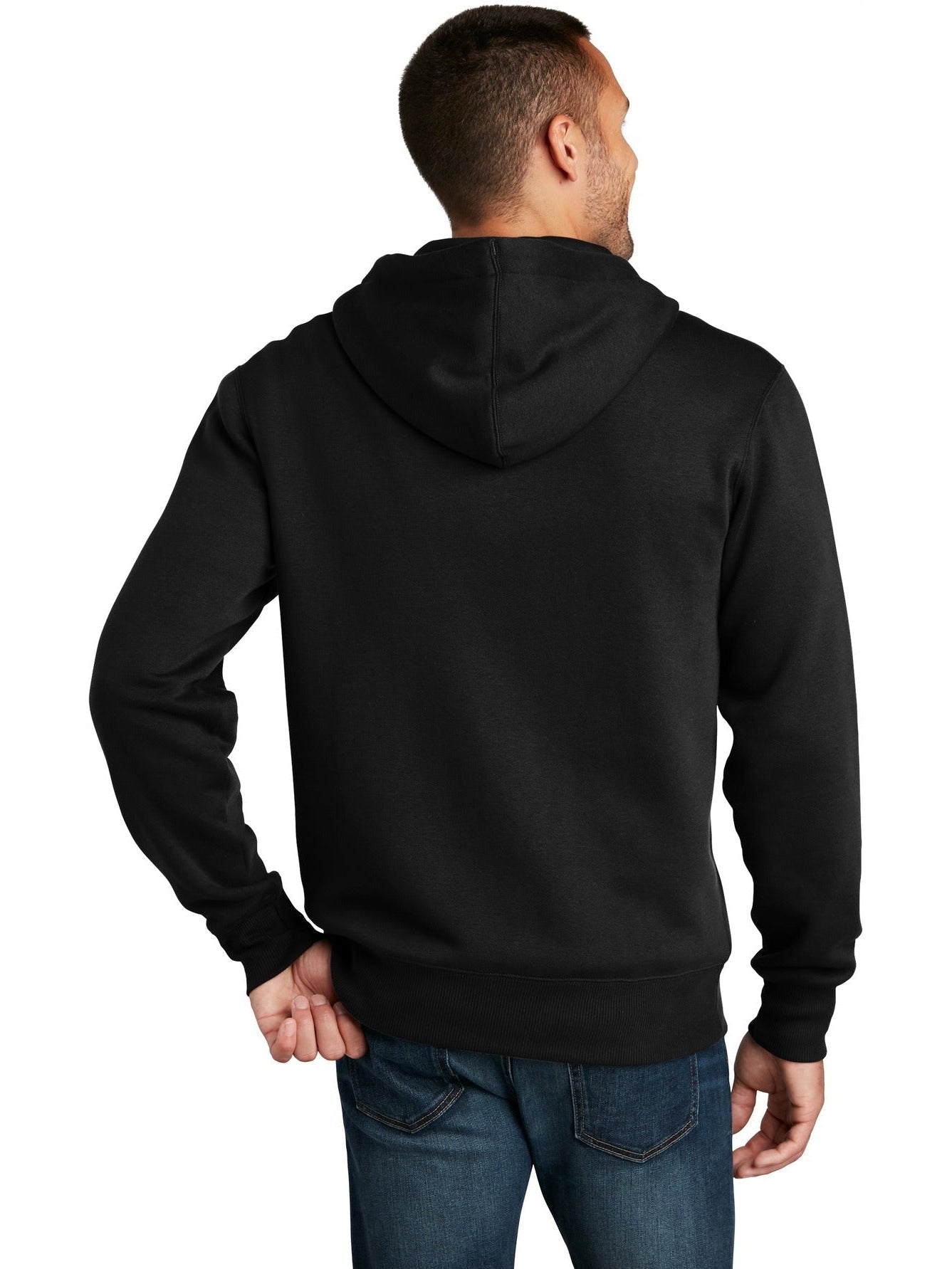 no-logo District Perfect Weight Fleece Full-Zip Hoodie-Regular-District-Thread Logic