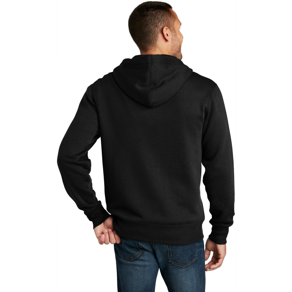 no-logo District Perfect Weight Fleece Full-Zip Hoodie-Regular-District-Thread Logic