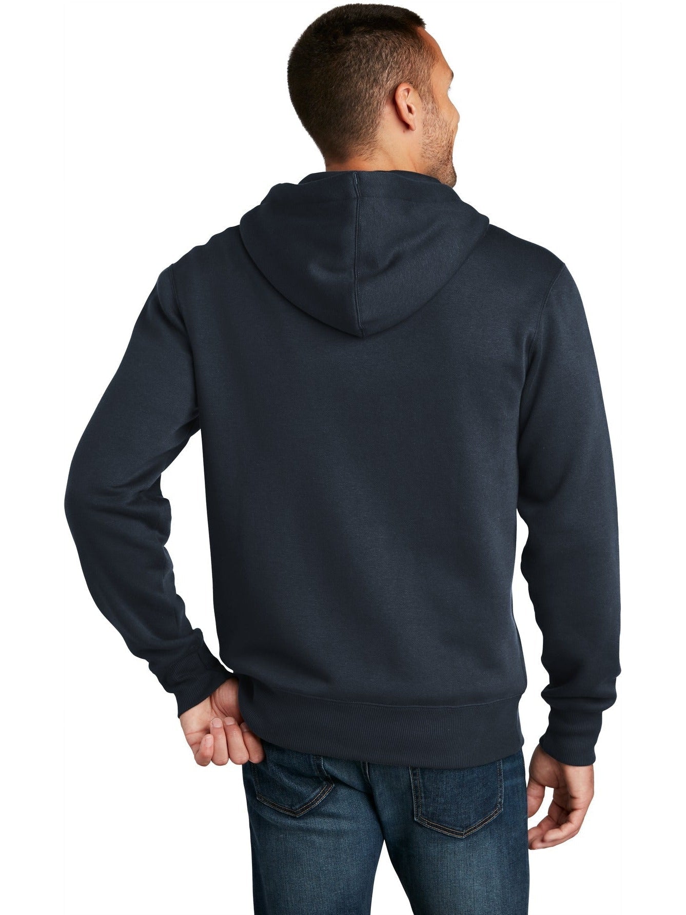 no-logo District Perfect Weight Fleece Full-Zip Hoodie-Regular-District-Thread Logic