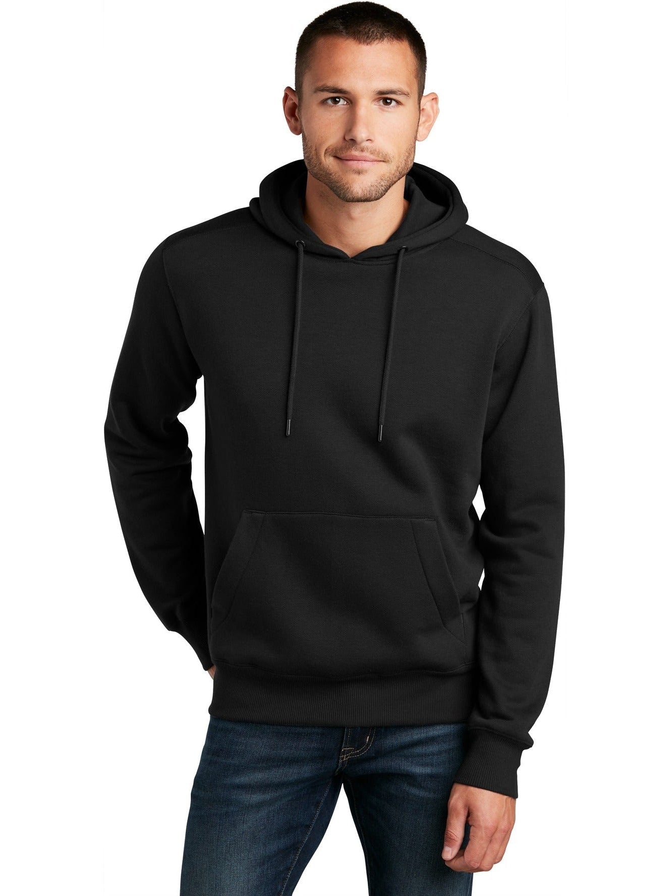 no-logo District Perfect Weight Fleece Hoodie-Regular-District-Thread Logic