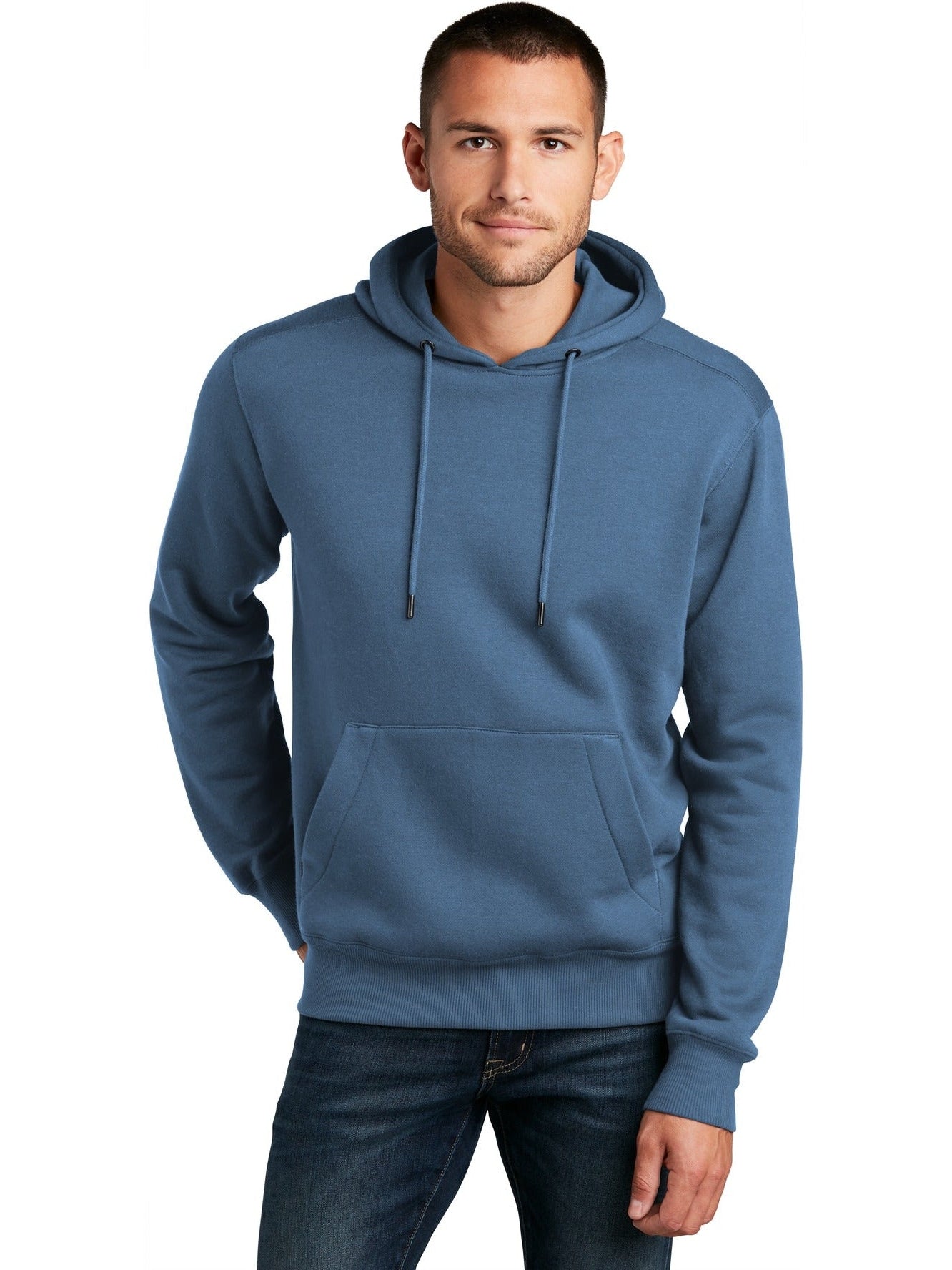 no-logo District Perfect Weight Fleece Hoodie-Regular-District-Thread Logic
