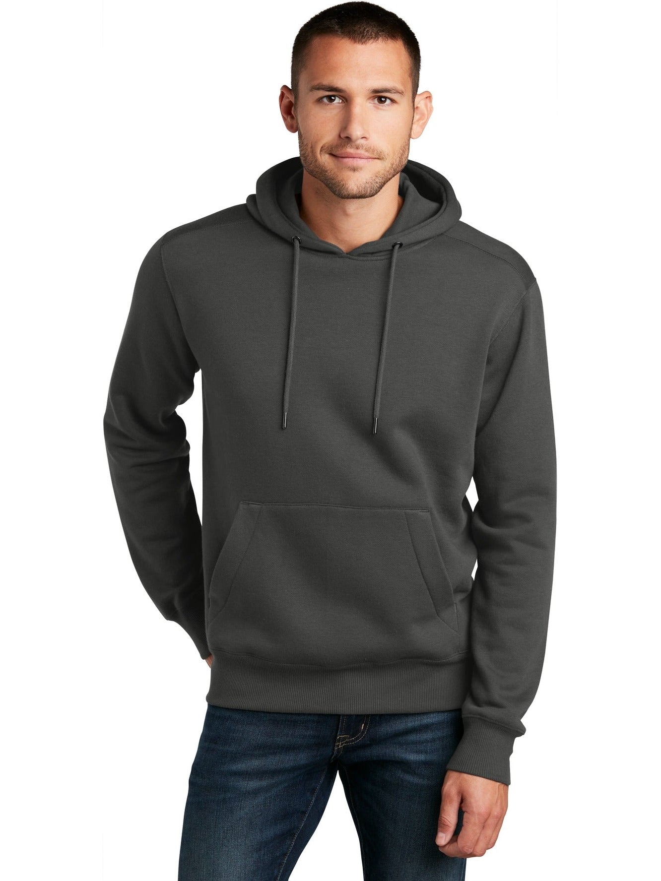 no-logo District Perfect Weight Fleece Hoodie-Regular-District-Thread Logic