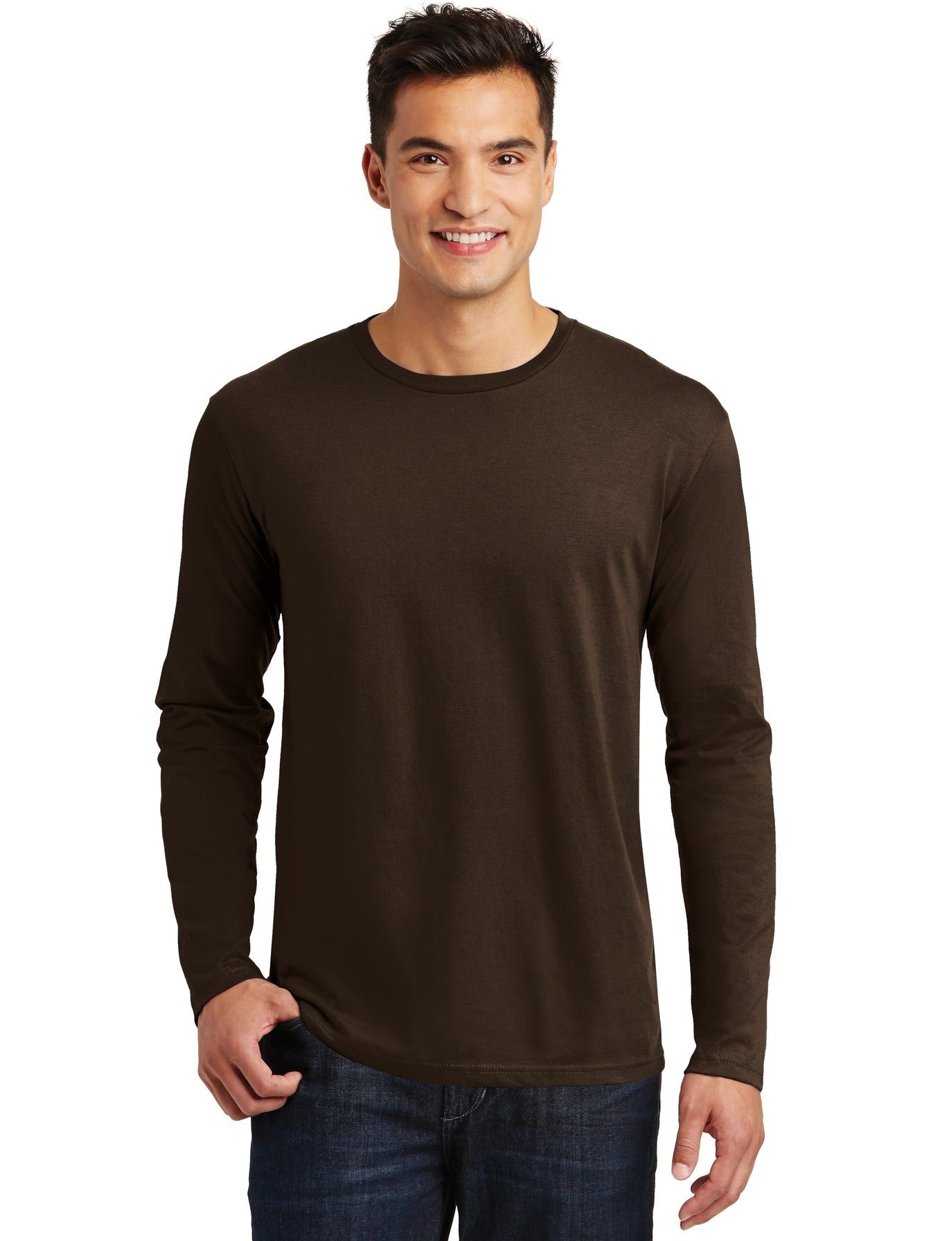 no-logo District Perfect Weight Long Sleeve Tee-Regular-District-Thread Logic