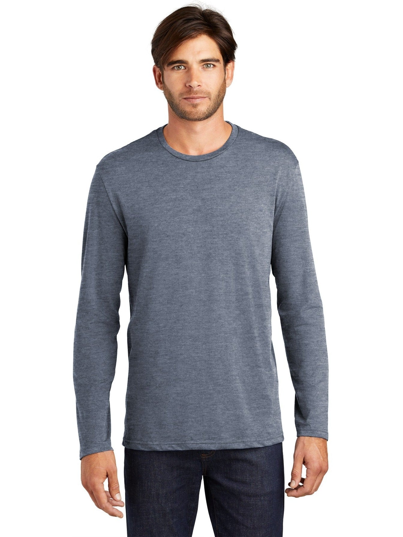 no-logo District Perfect Weight Long Sleeve Tee-Regular-District-Thread Logic