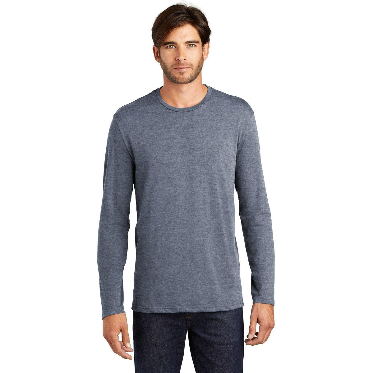 no-logo District Perfect Weight Long Sleeve Tee-Regular-District-Thread Logic