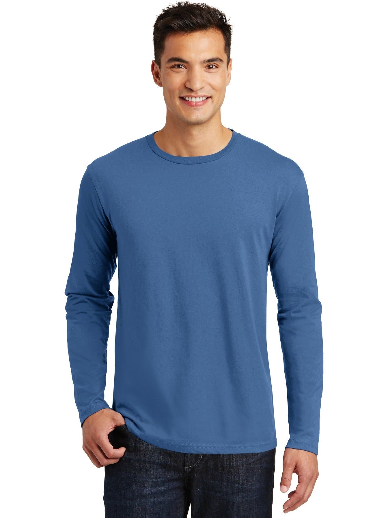 no-logo District Perfect Weight Long Sleeve Tee-Regular-District-Thread Logic