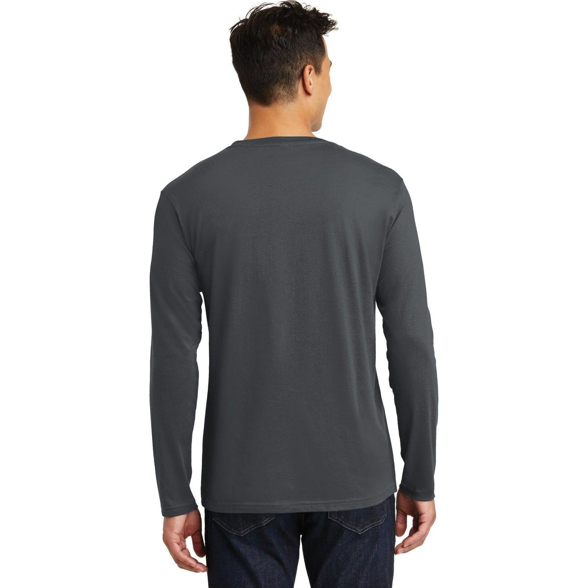 no-logo District Perfect Weight Long Sleeve Tee-Regular-District-Thread Logic