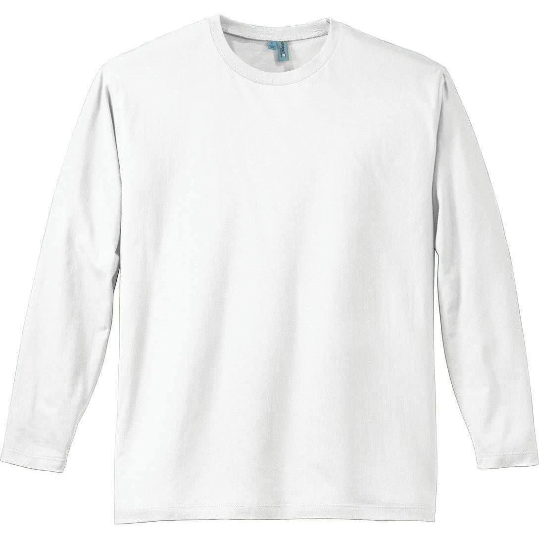 no-logo District Perfect Weight Long Sleeve Tee-Regular-District-Bright White-S-Thread Logic