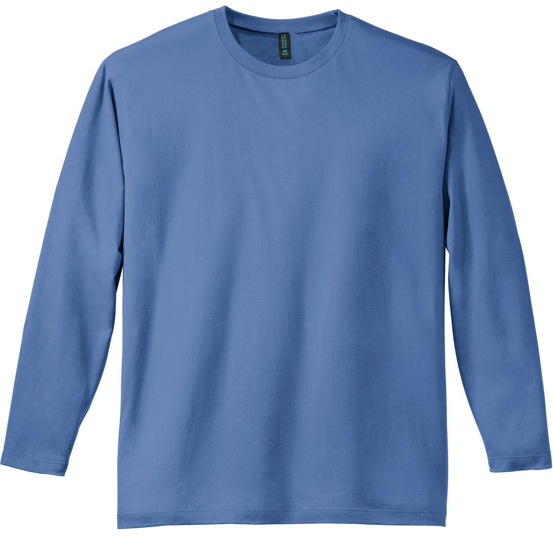 no-logo District Perfect Weight Long Sleeve Tee-Regular-District-Maritime Blue-S-Thread Logic