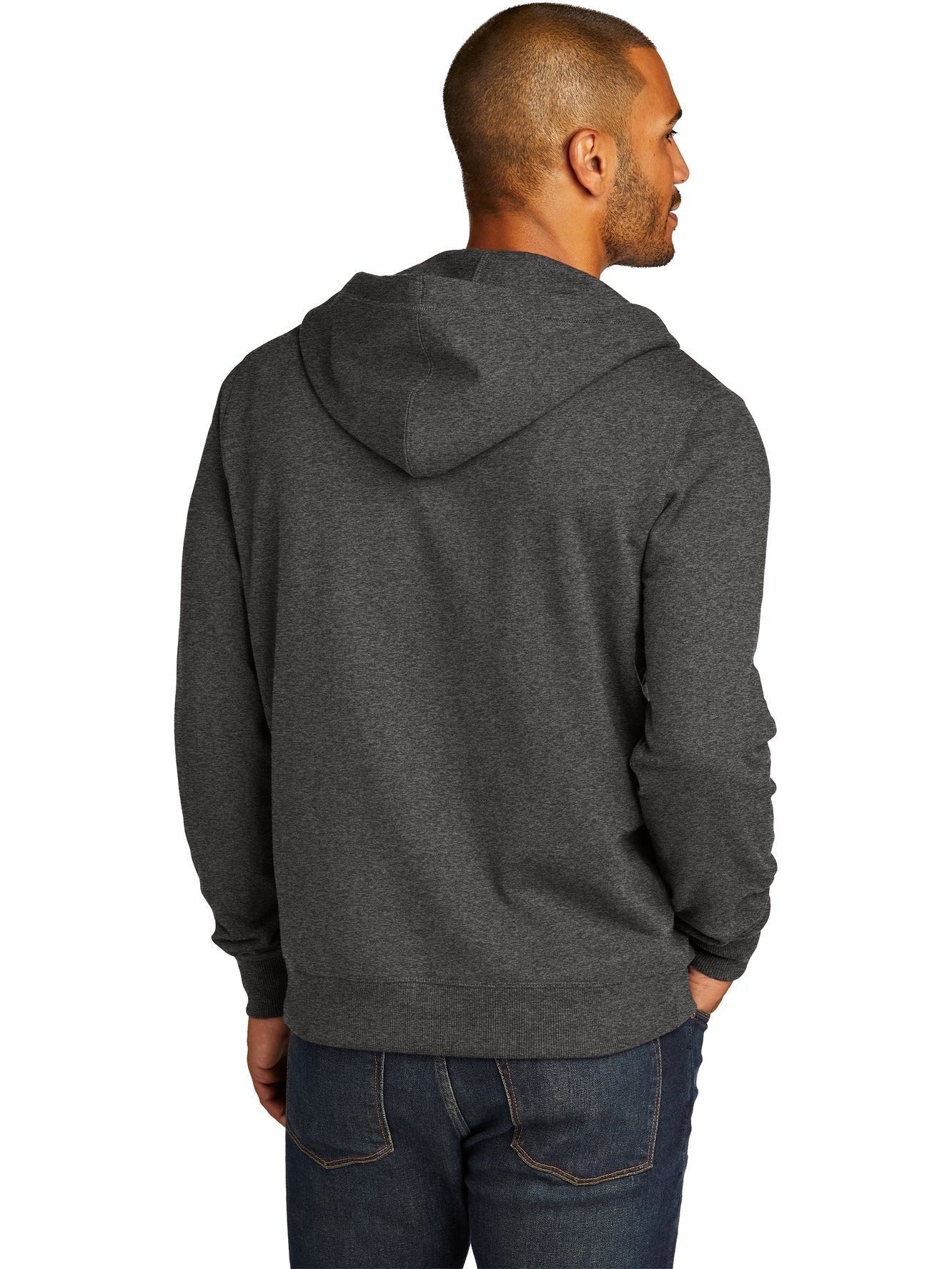 no-logo District Re-Fleece Full-Zip Hoodie-Regular-District-Thread Logic