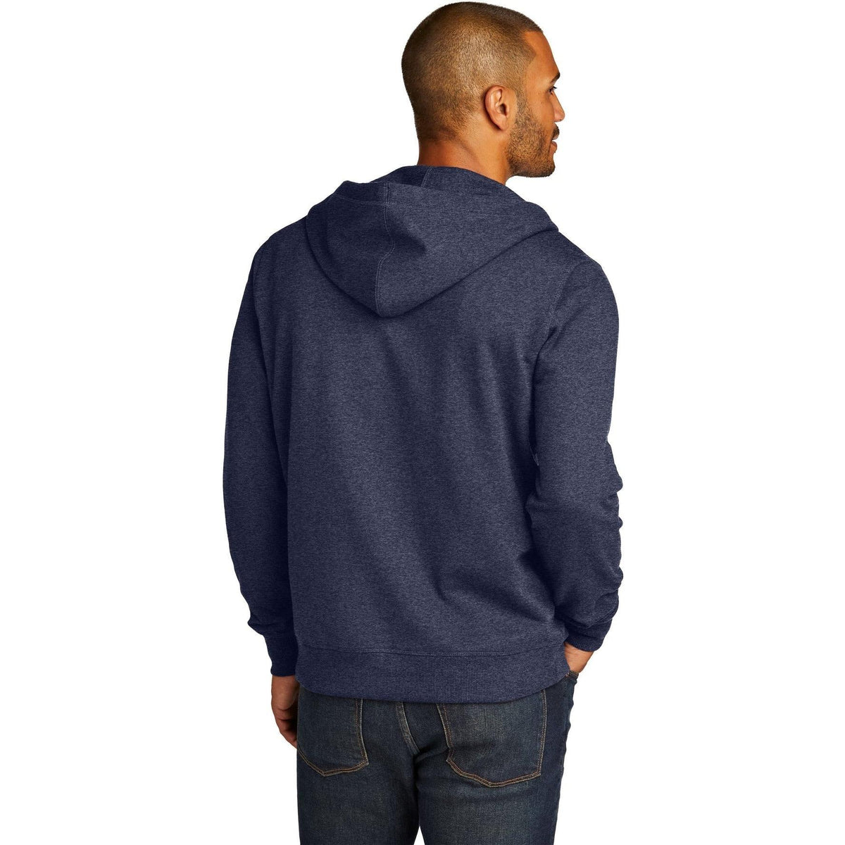 no-logo District Re-Fleece Full-Zip Hoodie-Regular-District-Thread Logic