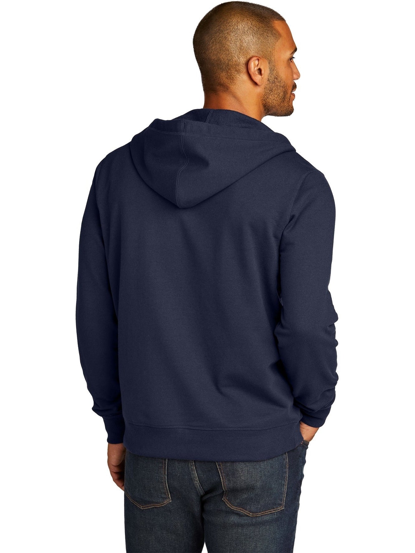 no-logo District Re-Fleece Full-Zip Hoodie-Regular-District-Thread Logic