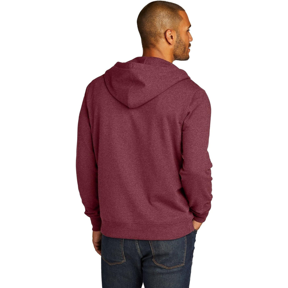 no-logo District Re-Fleece Full-Zip Hoodie-Regular-District-Thread Logic