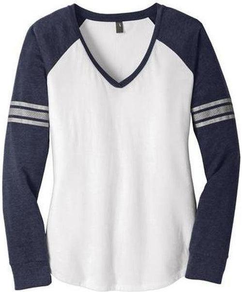 no-logo District Re-Tee Long Sleeve-Men's T Shirts-District-Black-S-Thread Logic