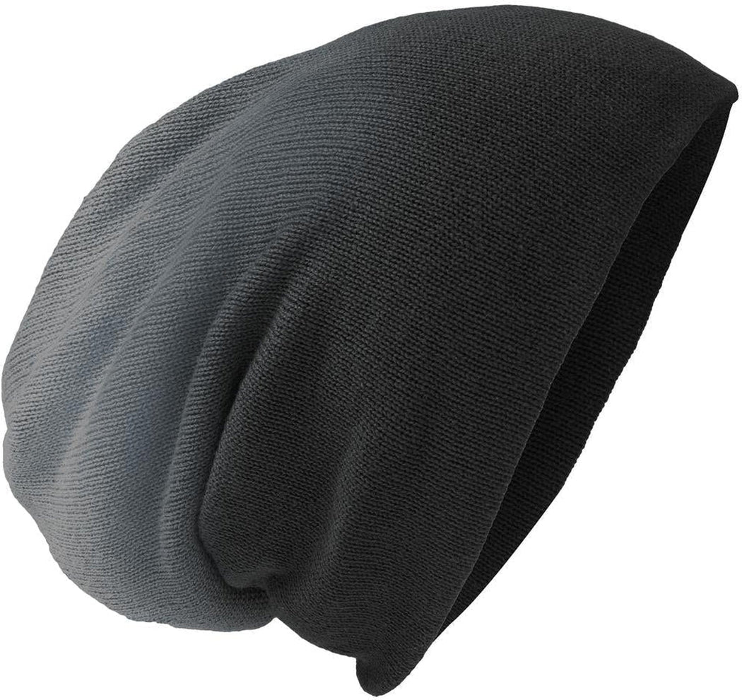 no-logo District Slouch Beanie-Regular-District-Black Dip Dye-OSFA-Thread Logic
