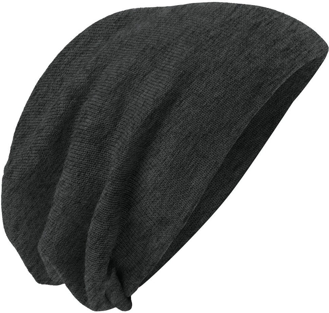 no-logo District Slouch Beanie-Regular-District-Charcoal Heather-OSFA-Thread Logic