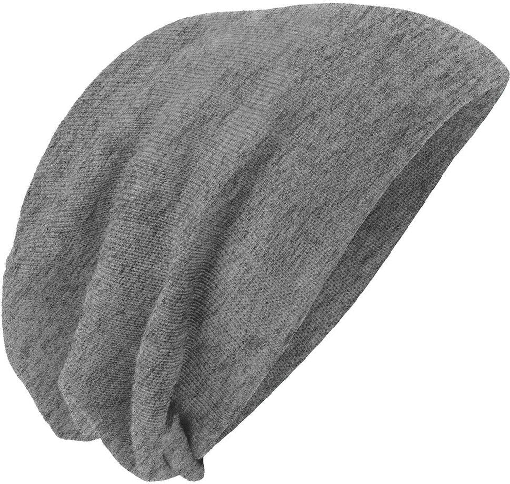no-logo District Slouch Beanie-Regular-District-Light Grey Heather-OSFA-Thread Logic