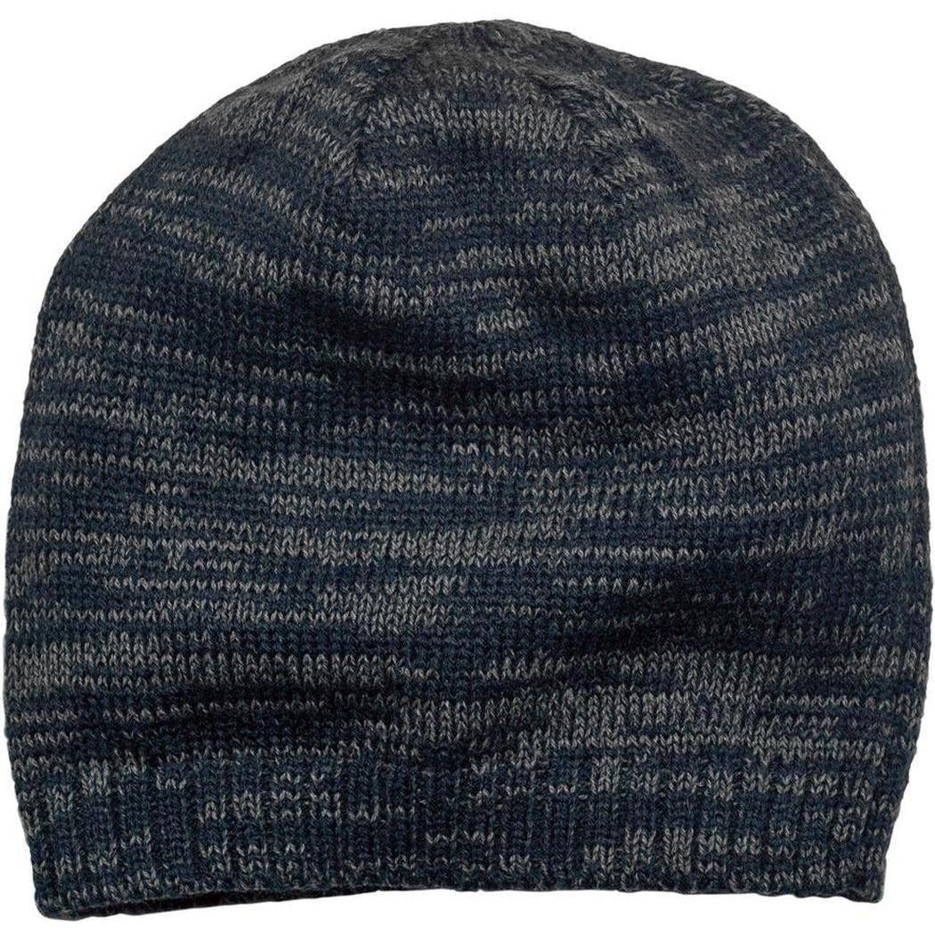 no-logo District Spaced-Dyed Beanie-Regular-District-New Navy/Charcoal-OSFA-Thread Logic