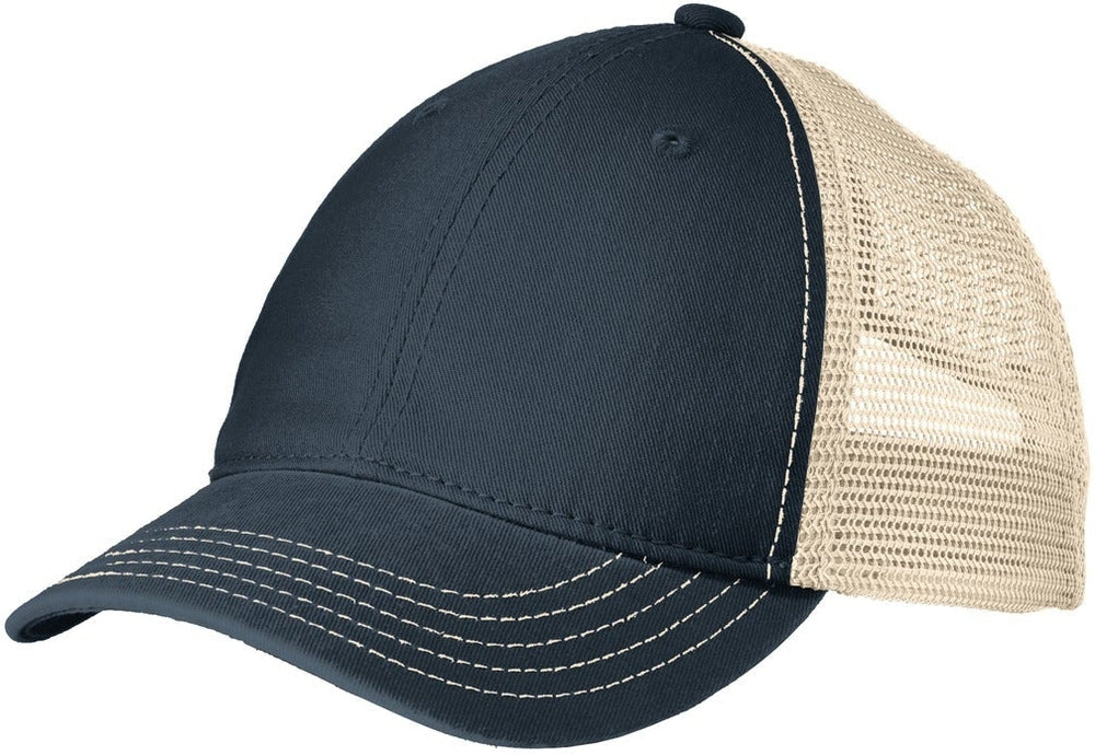 no-logo District Super Soft Mesh Back Cap-Regular-District-New Navy/Stone-OSFA-Thread Logic