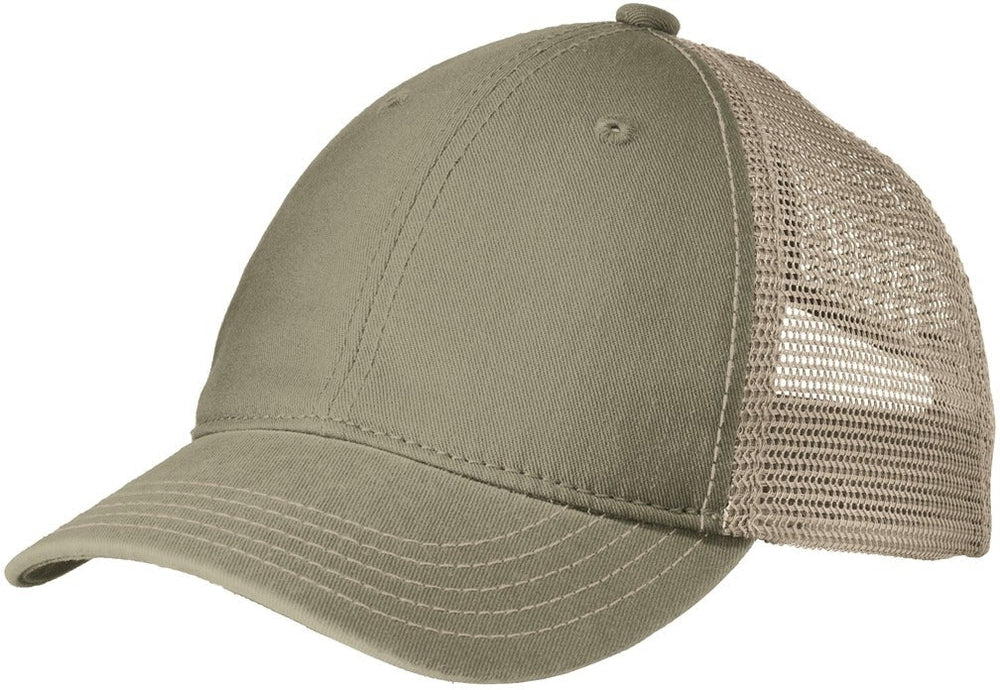 no-logo District Super Soft Mesh Back Cap-Regular-District-Olive/Khaki-OSFA-Thread Logic