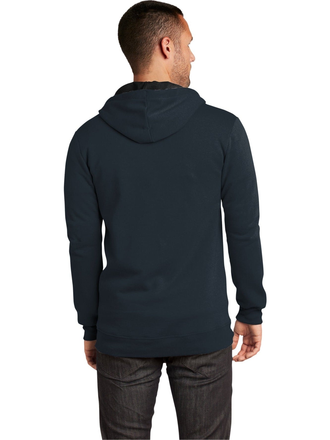 no-logo District The Concert Fleece Full-Zip Hoodie-Regular-District-Thread Logic